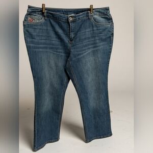 CJ Banks Women's Classic Denim Straight Leg Jeans CJ202